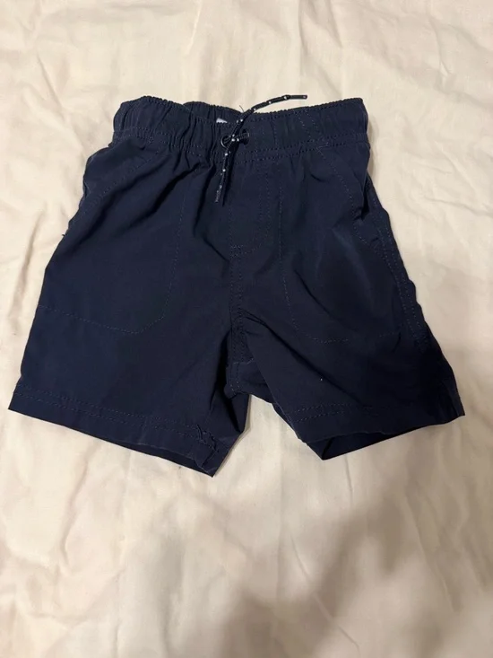 Three-Pack Pull-On Shorts - Navy, Chambray, Mustard - Picture 2 of 9